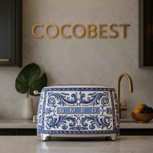 توستر بزرگ دولچه گابانا اسمگ مدل TSF01 طرح آبی مدیترانه ای