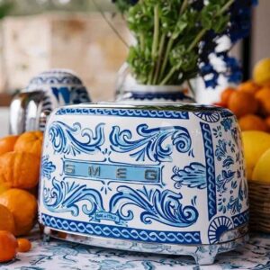 توستر بزرگ دولچه گابانا اسمگ مدل TSF01 طرح آبی مدیترانه ای