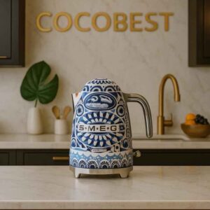 کتری برقی دولچه گابانا مدل KLF03 طرح آبی مدیترانه ای