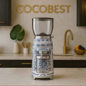 آسیاب قهوه دولچه گابانا اسمگ مدل CGF01 طرح آبی مدیترانه ای