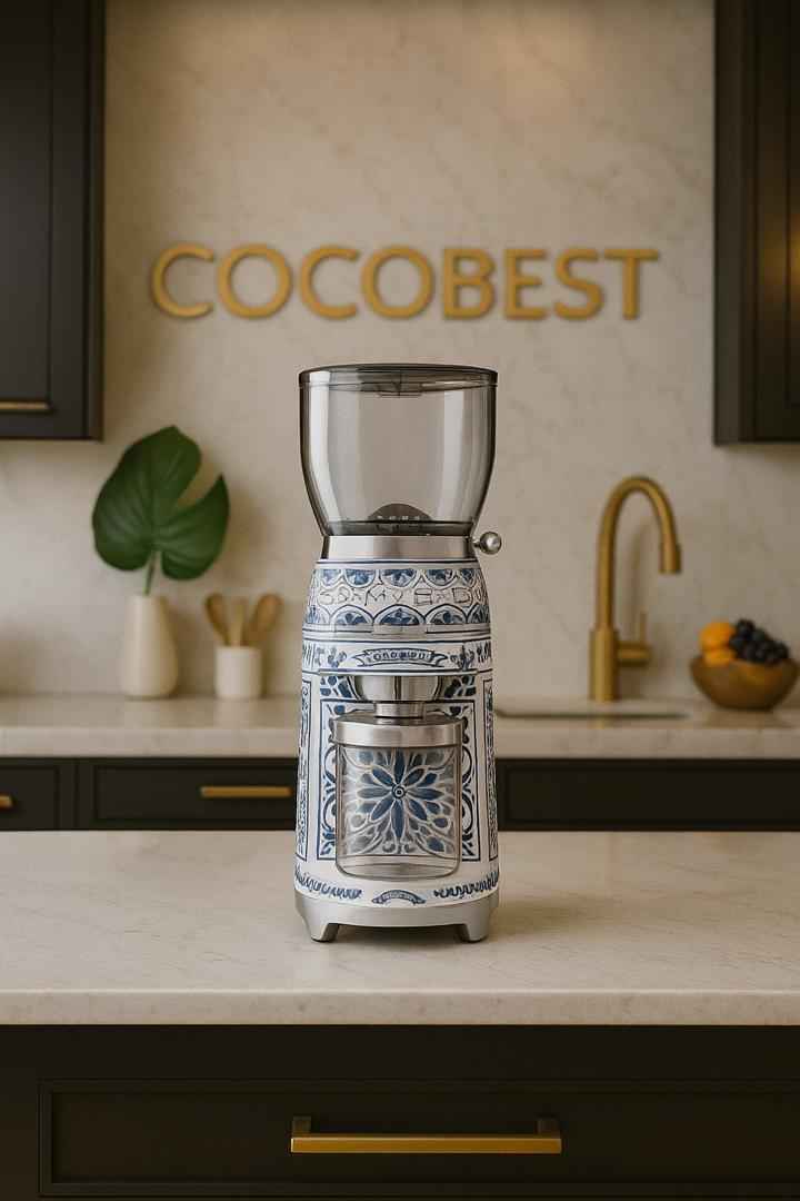 آسیاب قهوه دولچه گابانا اسمگ مدل CGF01 طرح آبی مدیترانه ای